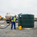 Professional 3,500 Litre Vertical Plastic Oil Storage Tank with Bunded Design and 10-Year Guarantee for Heating Oil and Chemicals