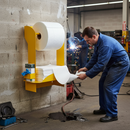 Premium Wall or Bench Mounted Absorbent Station - Heavy Duty Mild Steel with Rust-Resistant Finish for Easy Dispensing