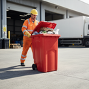 Premium 360 Litre Wheelie Bin with Durable Rubber Wheels for Easy Mobility - High-Quality Professional Grade for Industrial and Commercial Applicat...