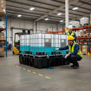 Professional Triple IBC Spill Pallet with 1300 Litre Sump Capacity for Safe Oil and Chemical Storage