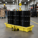 Premium Heavy Duty Inline Spill Pallet for 4 x 205 Litre Drums with 250 Litre Sump Capacity and Removable Grid