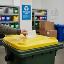 Premium Paper Slot Lid for Wheelie Bin - Ideal for Recycling Newspapers and Cardboard with Easy Access Aperture