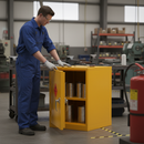 Premium Flammable Storage Cabinet with 10 Litre Sump, Adjustable Shelf, and 30-Minute Fire Resistance