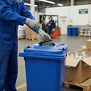 Premium Bottle Bank Lid with Heavy Duty Rubber Baffle for Convenient Recycling of Glass and Plastic Bottles