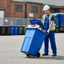 Premium 360 Litre Heavy Duty Wheelie Bin with Durable Rubber Wheels for Easy Mobility and Weather Resistance