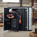 Premium Heavy Duty Battery Charging Tool Storage Solution with Fire Suppression and Thermal Protection