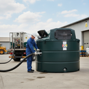 Premium 3,500 Litre Bunded Fuel Tank - Vertical Design with 230v Pump and Integral Flow Meter for Industrial Use