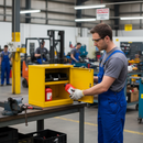 Heavy Duty Flammable Storage Cabinet with 7 Litre Sump and Adjustable Shelf for Safe Chemical Storage