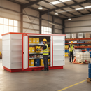 Premium Heavy Duty Modular Bunded Storage Unit for Hazardous Substances with Fire Resistance and Easy Relocation Features