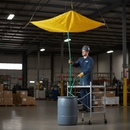 Premium Roof Drip Diverter 7' x 7' - Heavy Duty Vinyl-Coated Fabric with Standard Hose Hook-Up