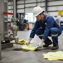 Premium Mediumweight Chemical Pads for Safe Chemical Absorbency - Ideal for Oils, Acids, and Caustics