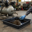 Premium 64 Litre Drip Tray for Vehicle and Machinery Leak Management - Portable and Universal Spill Containment Solution