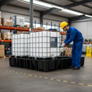 Professional Triple IBC Spill Pallet with 1300 Litre Sump Capacity for Safe Oil and Chemical Storage