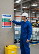 Professional Spill Kit Sign for Non-Aggressive Fluids - 300mm x 250mm, Self-Adhesive Vinyl or Rigid Plastic