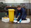 Premium 125 Litre Wheelie Bin Oil Spill Kit for Efficient Oil Absorption and Easy Mobility