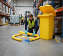 Professional 360 Litre Chemical Spill Kit in Wheeled Bin for Hazardous Spills - Easy to Handle and Deploy