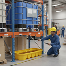 Premium Under Rack Bund for Safe Liquid Storage and Dispensing - 1100 Litre Capacity with Durable Polyethylene Construction