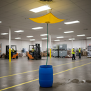 Premium Roof Drip Diverter 7' x 7' - Heavy Duty Vinyl-Coated Fabric with Standard Hose Hook-Up