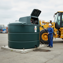 Premium 3,500 Litre Bunded Fuel Tank - Vertical Design with 230v Pump and Integral Flow Meter for Industrial Use