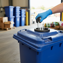 Premium Bottle Bank Lid with Heavy Duty Rubber Baffle for Convenient Recycling of Glass and Plastic Bottles