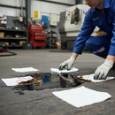 Premium Mediumweight Oil Absorbent Pads - Hydrophobic Design for Oil and Fuels, 25 Count