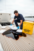 Premium Medium Deluxe Oil Only Spill Kit - 10L Capacity with Weatherproof PVC Bag for Marine Use