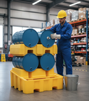 Premium Drum Racking System with Liquid Dispensing Area for 2 x 205 Litre Drums - 450 Litre Capacity