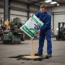 Premium Industrial Spillage Absorbent Granules - 30 Litres, 12kg, Fire Retardant, Highly Retentive for Oil, Fuel, and Water Spills