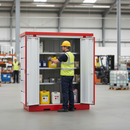 Premium Modular Bunded Storage Unit for Hazardous Substances - 1m x 2m with Fire Resistance and Heavy-Duty Construction