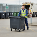 Premium 1100 Litre Heavy Duty Wheelie Bin with 4 Wheels for Industrial and Commercial Waste Collection