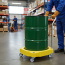 Premium Heavy Duty Drum Dolly for 205L Drums - Lightweight, Sturdy, and Easy to Maneuver with Locking Castors