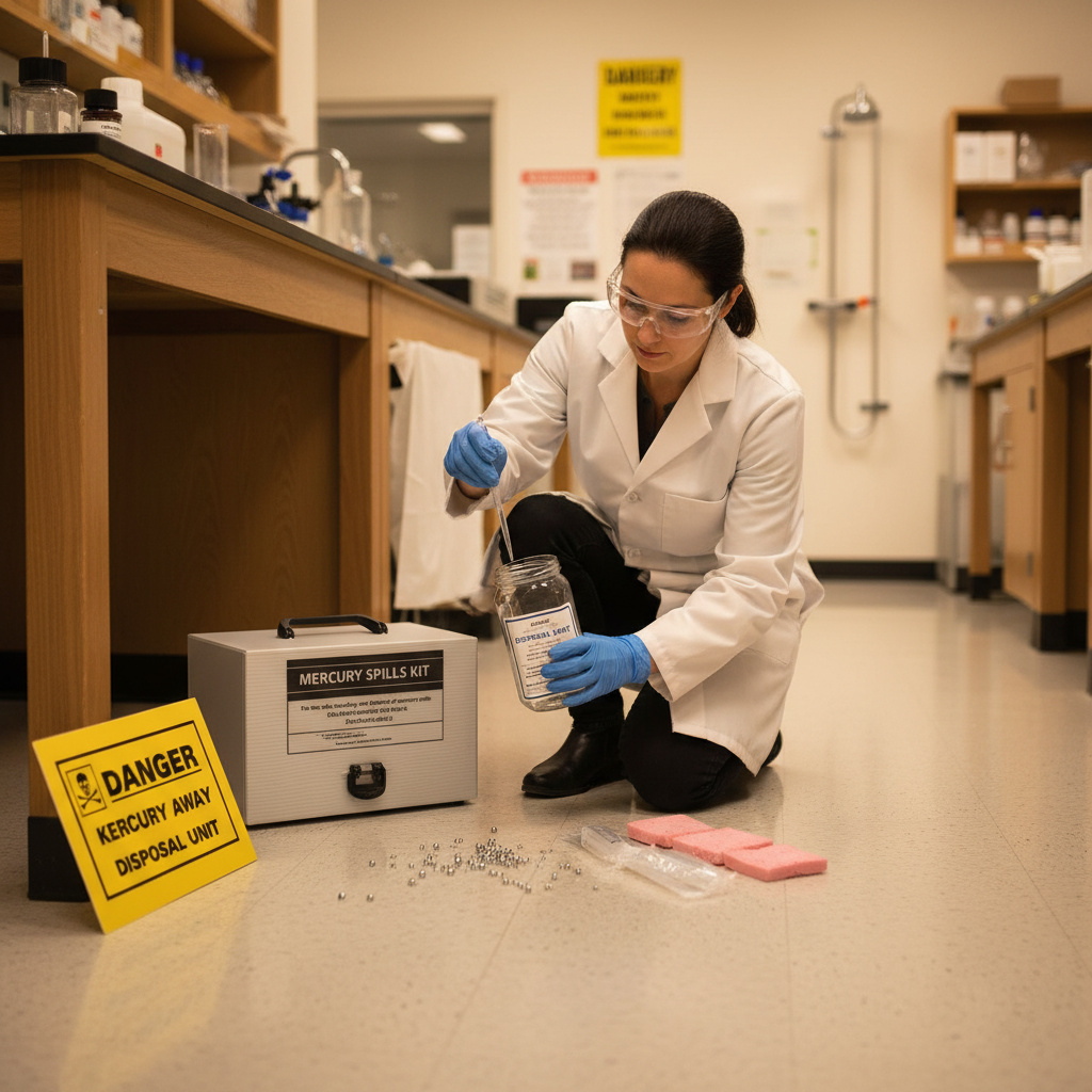 Premium Mercury Spill Kit for Safe Clean-Up, Containment, and Disposal