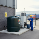 Premium 2,350 Litre Vertical Plastic Oil Storage Tank - Bunded, OFTEC Certified, Corrosion Resistant with Optional Accessories