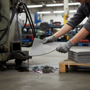 Premium Mediumweight General Purpose Absorbent Pads for Oil and Water-Based Liquids - 100 Bagged