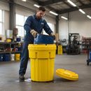 Premium 30 Gallon Poly-Overpack Salvage Drum with UN Certification for Safe Transport and Containment of Hazardous Materials