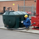 Premium 1,235 Litre Horizontal Plastic Oil Storage Tank for Heating Oil, Diesel, and Kerosene with 10-Year Guarantee