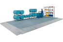 Spillage Decking Structura Line, Galvanised Steel with Grid – 2500 × 1000 × 123 mm, 450 kg Wheel Load