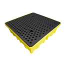 Dark Slate Gray Spill Pallet With 4 Way FLT Access For 4 x 205 Litre Drums
