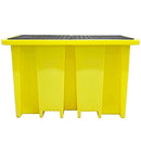 Gold IBC Spill Pallet With 2 Removable Grids