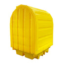 Gold Hard Covered Spill Pallet For 4 x 205ltr Drums