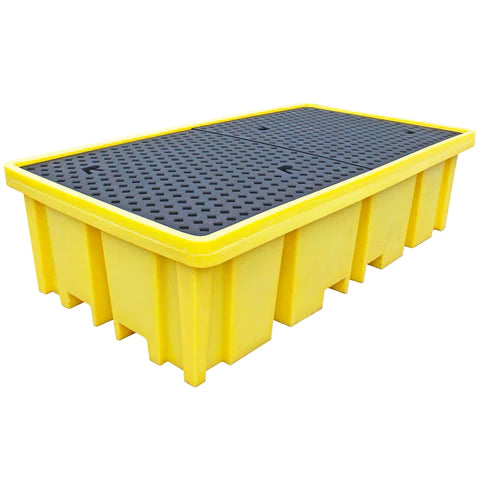 Dim Gray Double IBC Bund Pallet (With Four Way Access)