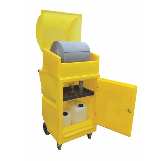 Goldenrod Lockable Cabinet (On Wheels With Roll Holder)