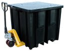 Gray Recycled Polyethylene IBC Spill Pallet (With 4 Way FLT Access)