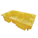 Goldenrod IBC Spill Pallet (For 2 x 1000ltr IBCs - No Grid)