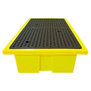 Gold IBC Spill Pallet (For 2 x 1000ltr IBCs - Removable Grid)