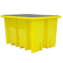 Gold IBC Spill Pallet With 2 Removable Grids
