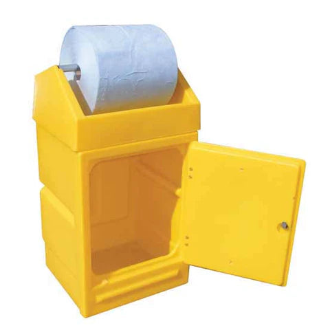Goldenrod Lockable Cabinet With Roll Holder
