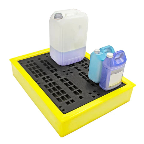 Gray Spill Tray Suitable For 4 x 25ltr Cans 100 Litre Bund