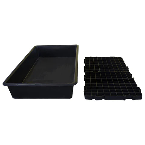 Black General Purpose Drip Tray With 2 Grids