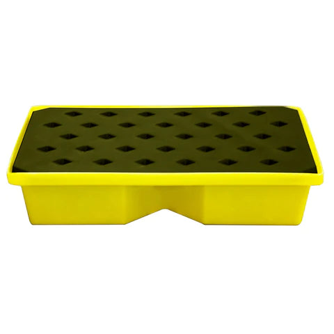 Dark Olive Green Spill Tray With Grid General Purpose 43ltr Bund
